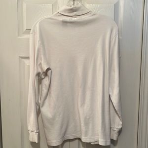 VINTAGE EAGLE EYE 100% COTTON LONG SLEEVE WHITE TURTLENECK SIZE LARGE VGC